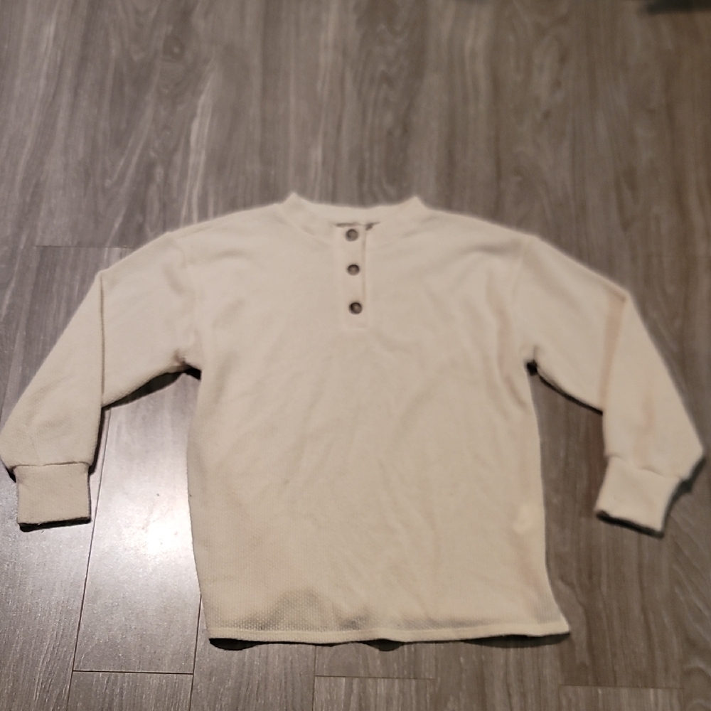 Lush Cream Textured Button-Up